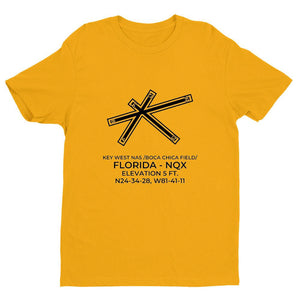 nqx key west fl t shirt, Yellow