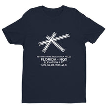 Load image into Gallery viewer, nqx key west fl t shirt, Navy