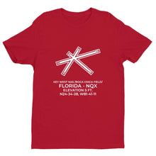 Load image into Gallery viewer, nqx key west fl t shirt, Red