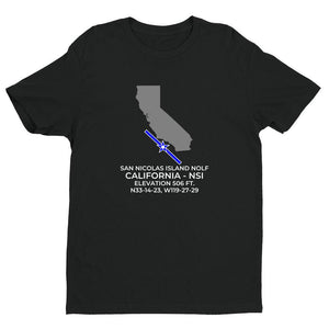 NSI facility map in SAN NICOLAS ISLAND; CALIFORNIA, Black