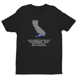 NUC facility map in SAN CLEMENTE ISLAND; CALIFORNIA, Black