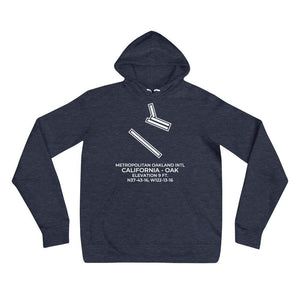 OAK facility map in OAKLAND; CALIFORNIA Hoodie