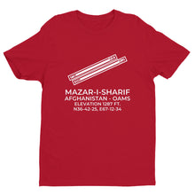 Load image into Gallery viewer, MAZAR-I-SHARIF INTL (MZR; OAMS) in BALKH; AFGHANISTAN (AF) T-Shirt