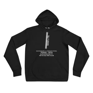 OCH facility map in NACOGDOCHES; TEXAS Hoodie