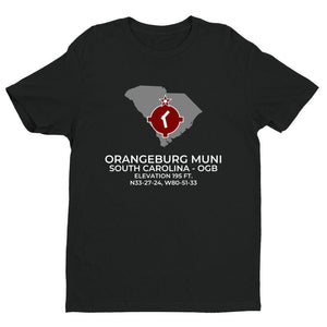 OGB facility map in ORANGEBURG; SOUTH CAROLINA, Black