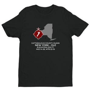 OLE facility map in OLEAN; NEW YORK, Black