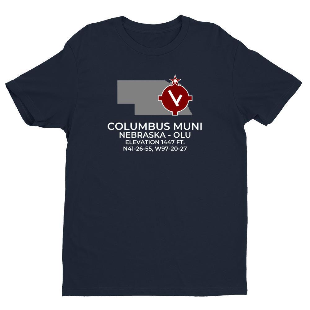 OLU facility map in COLUMBUS; NEBRASKA, Navy
