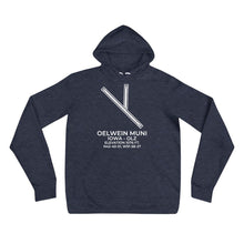 Load image into Gallery viewer, OLZ facility map in OELWEIN; IOWA Hoodie
