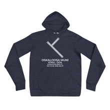 Load image into Gallery viewer, OOA facility map in OSKALOOSA; IOWA Hoodie