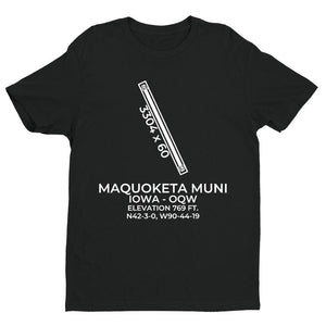 oqw maquoketa ia t shirt, Black