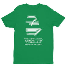 Load image into Gallery viewer, CHICAGO O&#39;HARE INTL in CHICAGO; ILLINOIS (ORD; KORD) T-Shirt