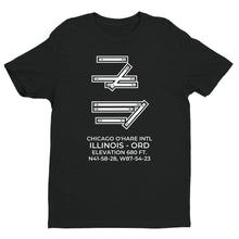 Load image into Gallery viewer, CHICAGO O&#39;HARE INTL in CHICAGO; ILLINOIS (ORD; KORD) T-Shirt