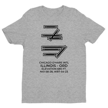 Load image into Gallery viewer, CHICAGO O&#39;HARE INTL in CHICAGO; ILLINOIS (ORD; KORD) T-Shirt