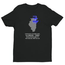 Load image into Gallery viewer, CHICAGO O&#39;HARE INTL in CHICAGO; ILLINOIS (ORD; KORD) T-Shirt