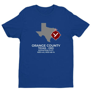 ORG facility map in ORANGE; TEXAS, Royal Blue