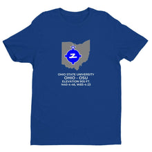Load image into Gallery viewer, OSU facility map in COLUMBUS; OHIO, Royal Blue