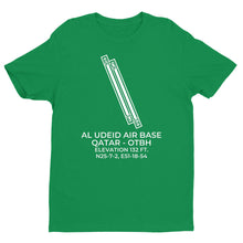 Load image into Gallery viewer, AL UDEID AIR BASE (XJD; OTBH) in RAYYAN; QATAR (QA) T-shirt