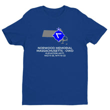 Load image into Gallery viewer, OWD facility map in NORWOOD; MASSACHUSETTS, Royal Blue