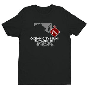 OXB facility map in OCEAN CITY; MARYLAND, Black