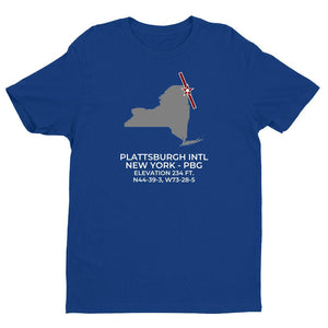 PBG facility map in PLATTSBURGH; NEW YORK, Royal Blue
