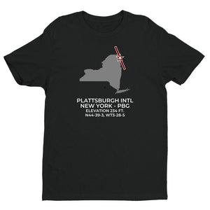 PBG facility map in PLATTSBURGH; NEW YORK, Black