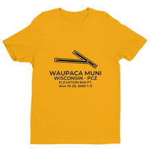 Load image into Gallery viewer, pcz waupaca wi t shirt, Yellow