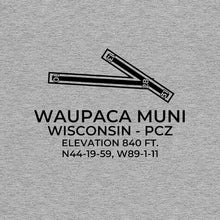 Load image into Gallery viewer, pcz waupaca wi t shirt, Gray