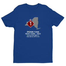 Load image into Gallery viewer, PEO facility map in PENN YAN; NEW YORK, Royal Blue