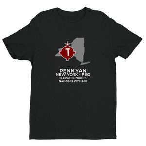 PEO facility map in PENN YAN; NEW YORK, Black
