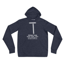 Load image into Gallery viewer, PEO facility map in PENN YAN; NEW YORK Hoodie