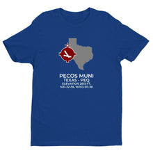 Load image into Gallery viewer, PEQ facility map in PECOS; TEXAS, Royal Blue