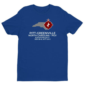 PGV facility map in GREENVILLE; NORTH CAROLINA, Royal Blue