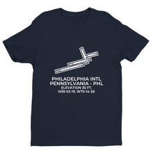 Load image into Gallery viewer, phl philadelphia pa t shirt, Navy