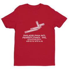 Load image into Gallery viewer, phl philadelphia pa t shirt, Red
