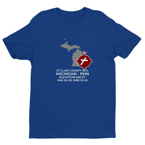 PHN facility map in PORT HURON; MICHIGAN, Royal Blue