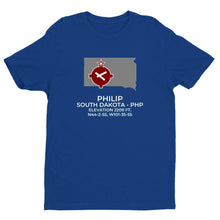 Load image into Gallery viewer, PHP facility map in PHILIP; SOUTH DAKOTA, Royal Blue