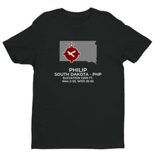 Load image into Gallery viewer, PHP facility map in PHILIP; SOUTH DAKOTA, Black