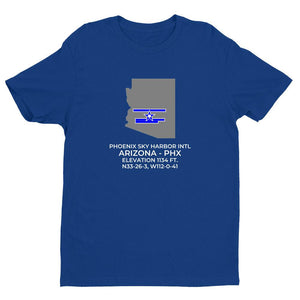 PHX facility map in PHOENIX; ARIZONA, Royal Blue