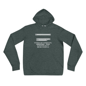 PHX facility map in PHOENIX; ARIZONA Hoodie