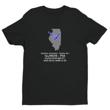 Load image into Gallery viewer, PIA facility map in PEORIA; ILLINOIS, Black