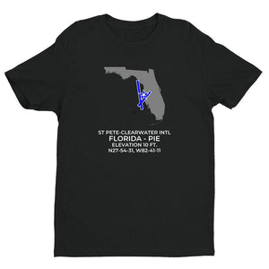 PIE facility map in ST PETERSBURG-CLEARWATER; FLORIDA, Black