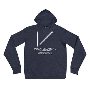 PIH facility map in POCATELLO; IDAHO Hoodie