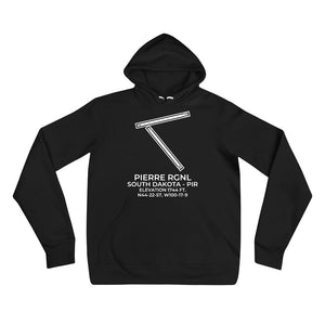 PIR facility map in PIERRE; SOUTH DAKOTA Hoodie