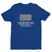 Load image into Gallery viewer, PIT facility map in PITTSBURGH; PENNSYLVANIA, Royal Blue