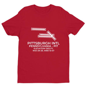 pit pittsburgh pa t shirt, Red