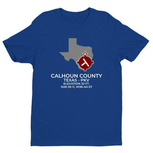 PKV facility map in PORT LAVACA; TEXAS, Royal Blue