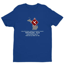 Load image into Gallery viewer, PLN facility map in PELLSTON; MICHIGAN, Royal Blue