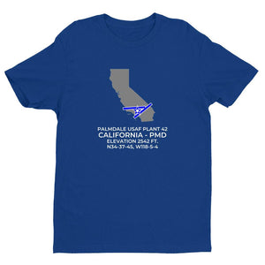 PMD facility map in PALMDALE; CALIFORNIA, Royal Blue