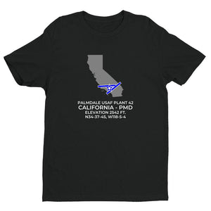 PMD facility map in PALMDALE; CALIFORNIA, Black