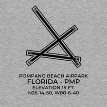 Load image into Gallery viewer, pmp pompano beach fl t shirt, Gray